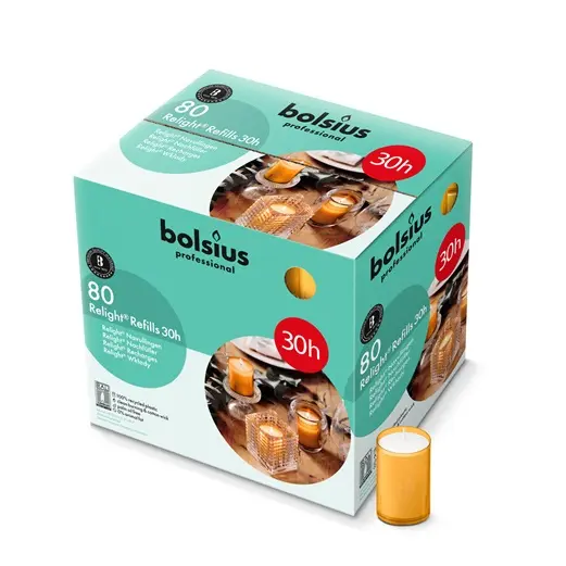 ReLight navullingen, Brandduur 30u, Amber, doos 80