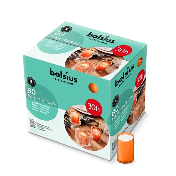 ReLight navullingen, Brandduur 30u, Oranje, doos 80