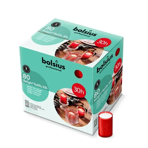 ReLight navullingen, Brandduur 30u, Rood, doos 80
