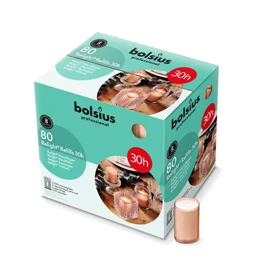 ReLight navullingen, Brandduur 30u, Zacht Roze, doos 80