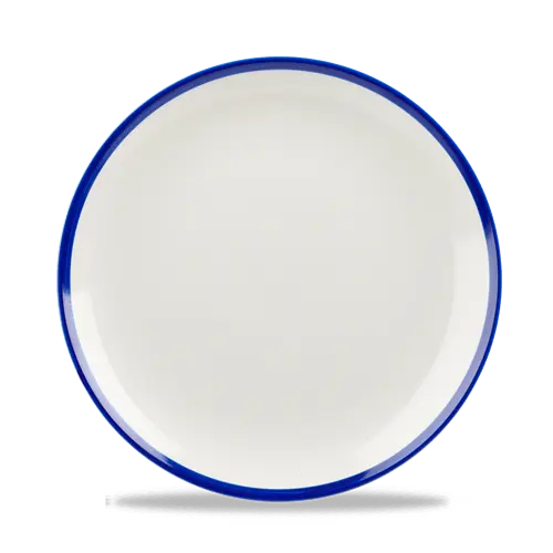 Retro Blue Coupe Plate 22cm 12/box