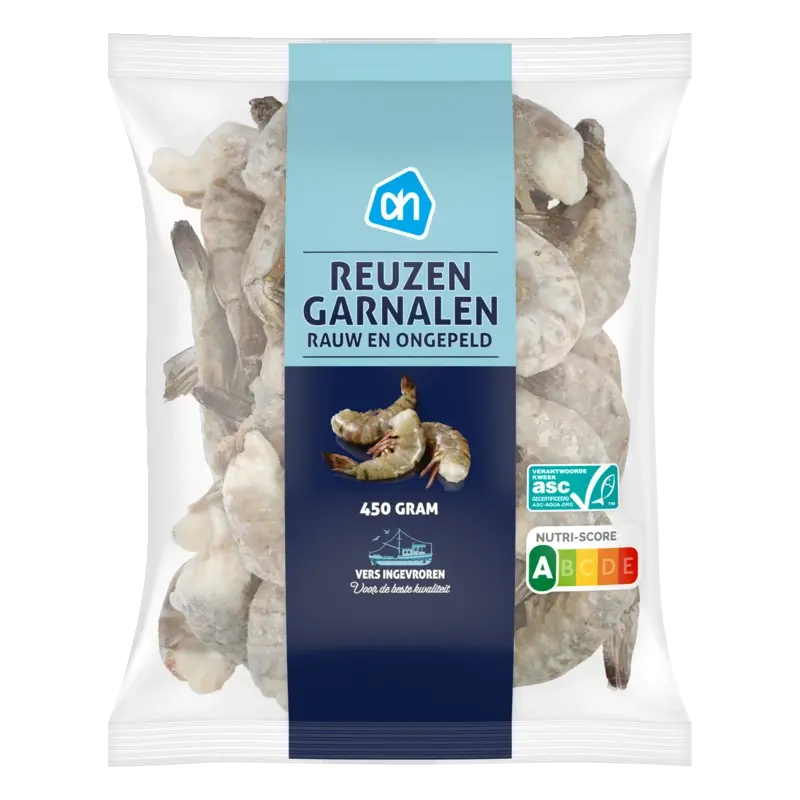 Reuzengarnalen rauw en ongepeld