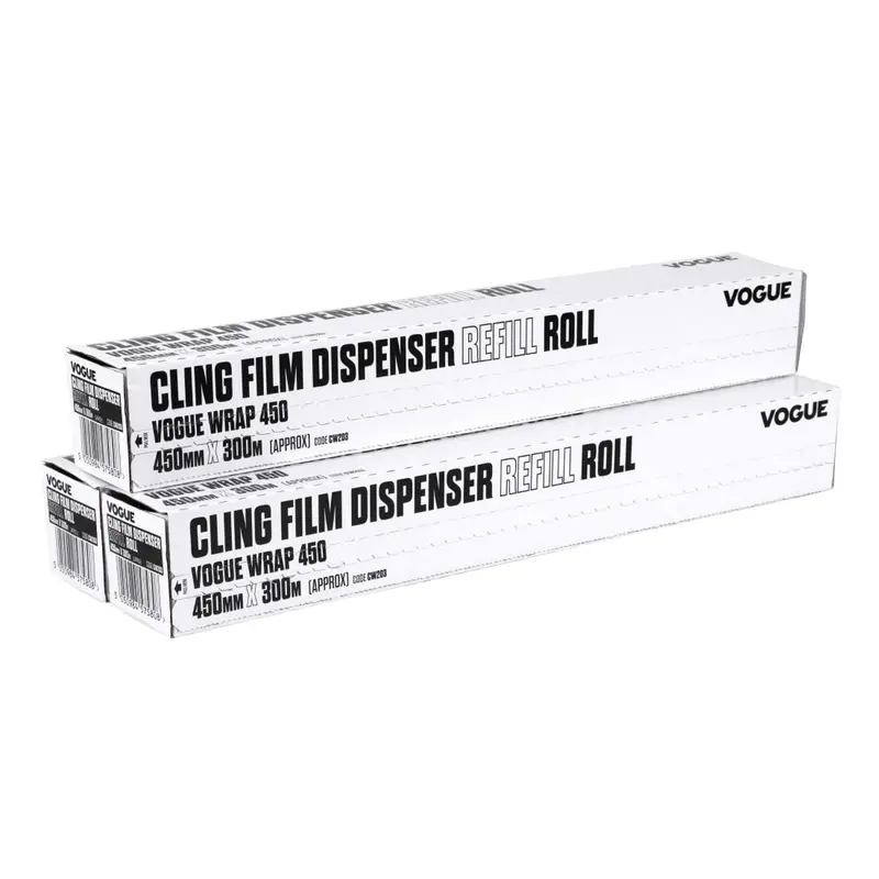 Rouleaux de film alimentaire pour distributeur Wrap450 Vogue (lot de 3)