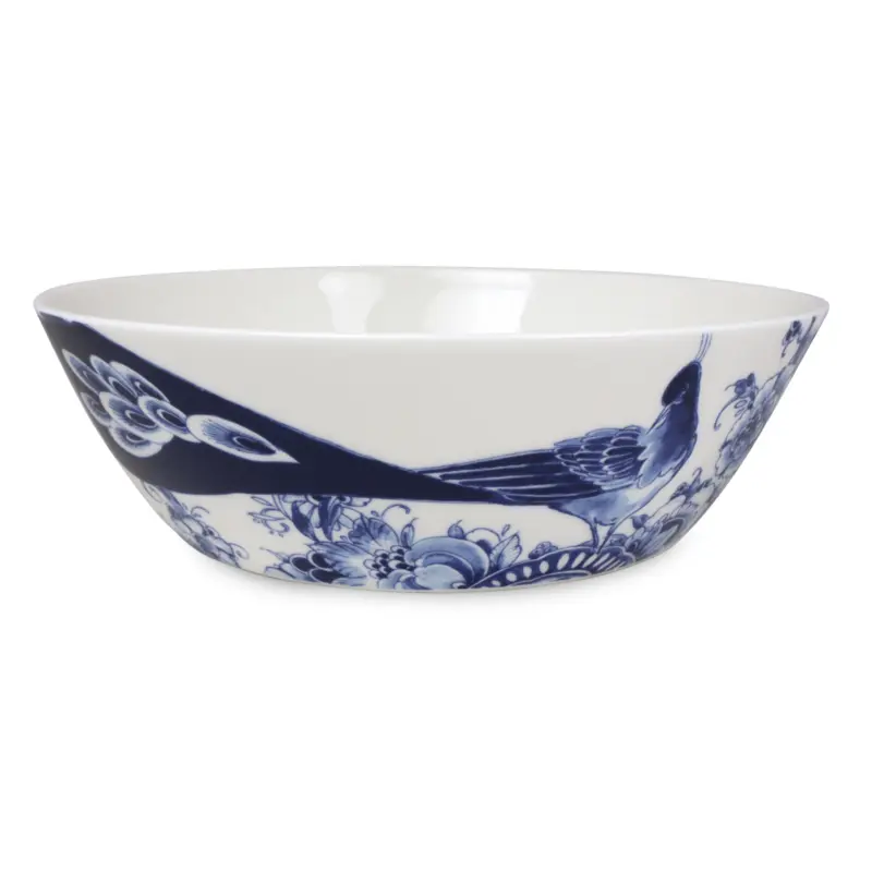Royal Delft Peacock Symphony saladeschaal of fruitschaal Ø 27,5 cm hoogte 8,5 cm