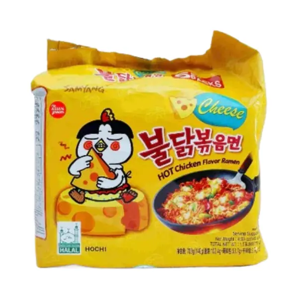 Samyang Buldak Hot Chicken Flavor Ramen Cheese 5X140Gr
