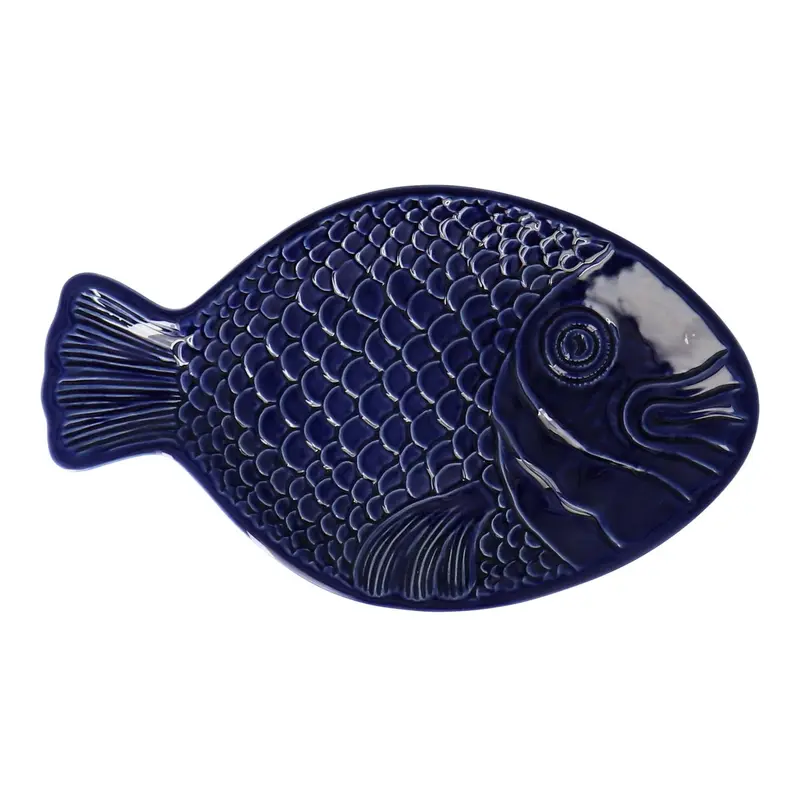 Schaal Fish blauw 36cm