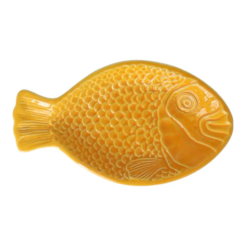 Schaal Fish geel 23,5cm