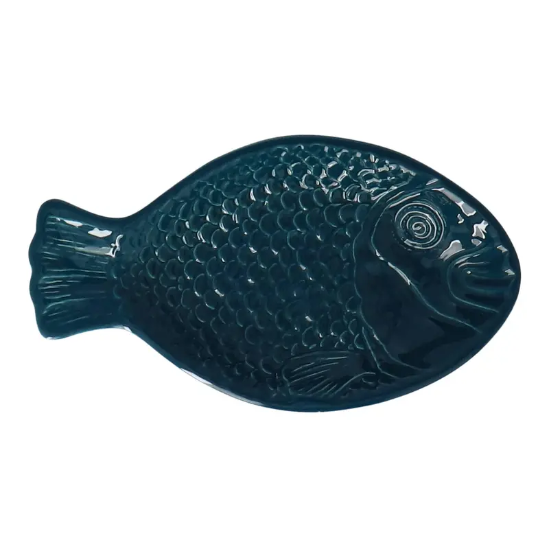 Schaal Fish groenblauw 23,5cm