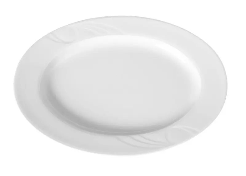 Schaal ovaal Karizma290x220x27 mm wit porselein 6/box