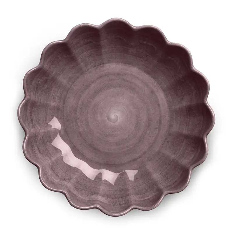 Schaal Oyster 31cm plum