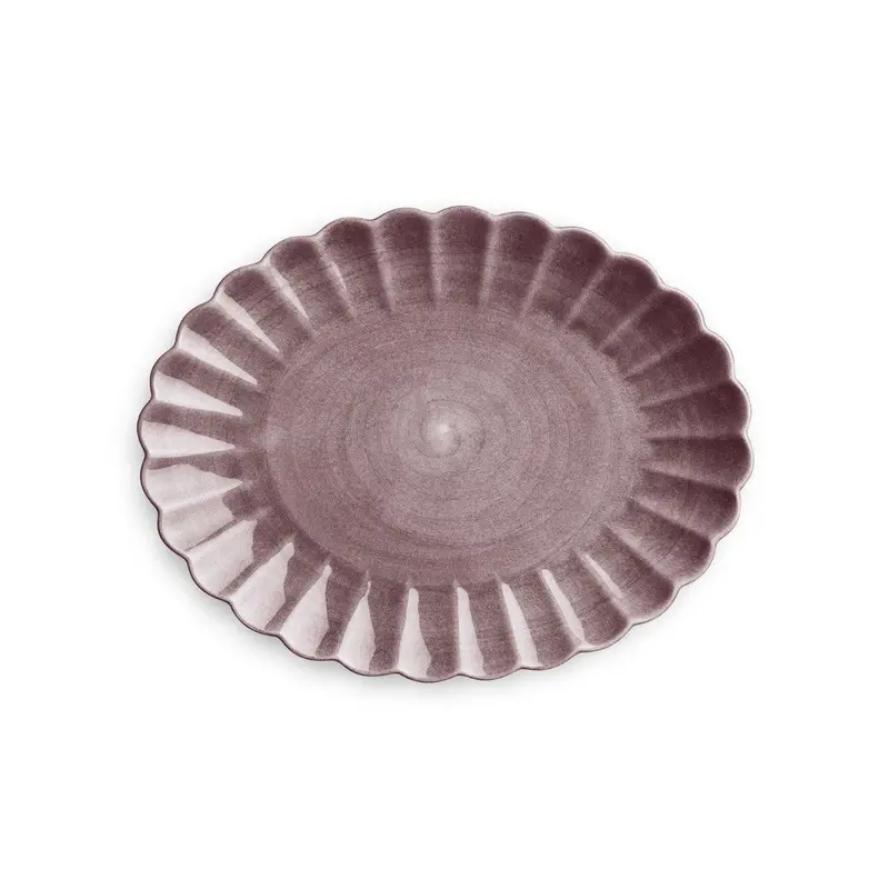 Schaal Oyster 35cm plum