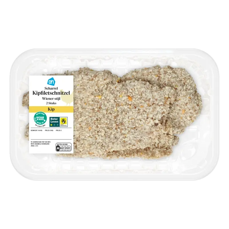 Scharrel kipfiletschnitzel Wieners stijl