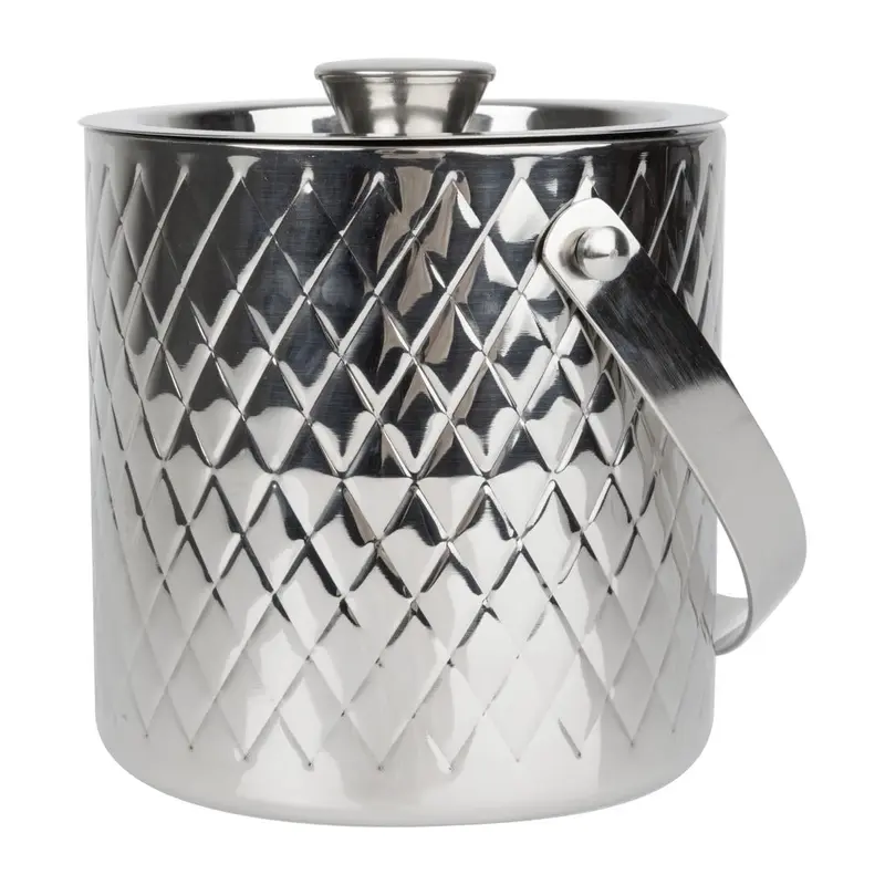 Seau à glace en inox double paroi Olympia Geo 2L