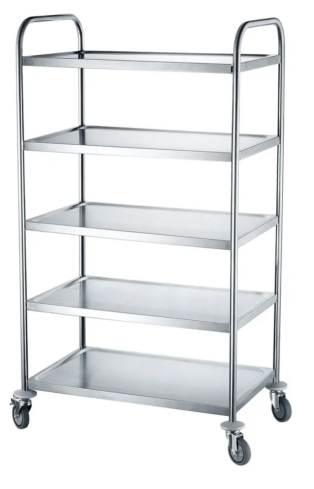 Serveerwagen 5 bladenrvs 18/0 860x540x1560 mm 1/box