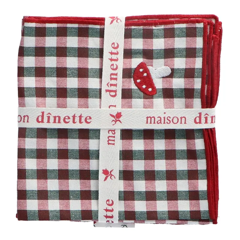 Servet Anatole Red 40x40cm (set van 4)