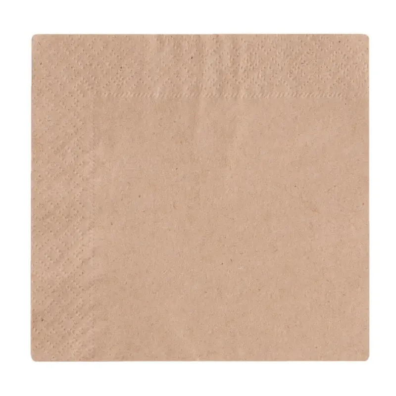 Serviettes cocktail 2 plis compostables Vegware 24cm (lot de 4000)