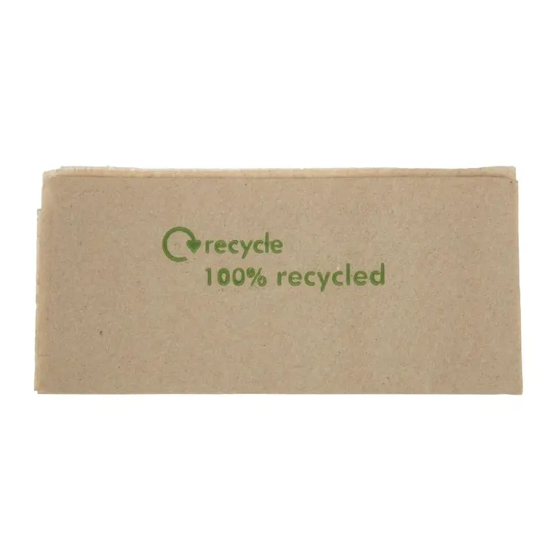 Serviettes snacking 1 pli en papier recyclé pré-pliées Swantex 320x300mm (lot de 6000)
