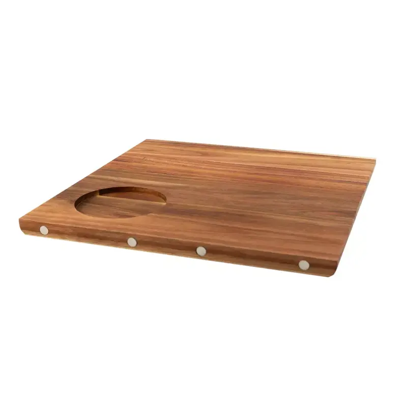 Sharing serveerplank uit acacia met magneten 33x33x2cm FSC®