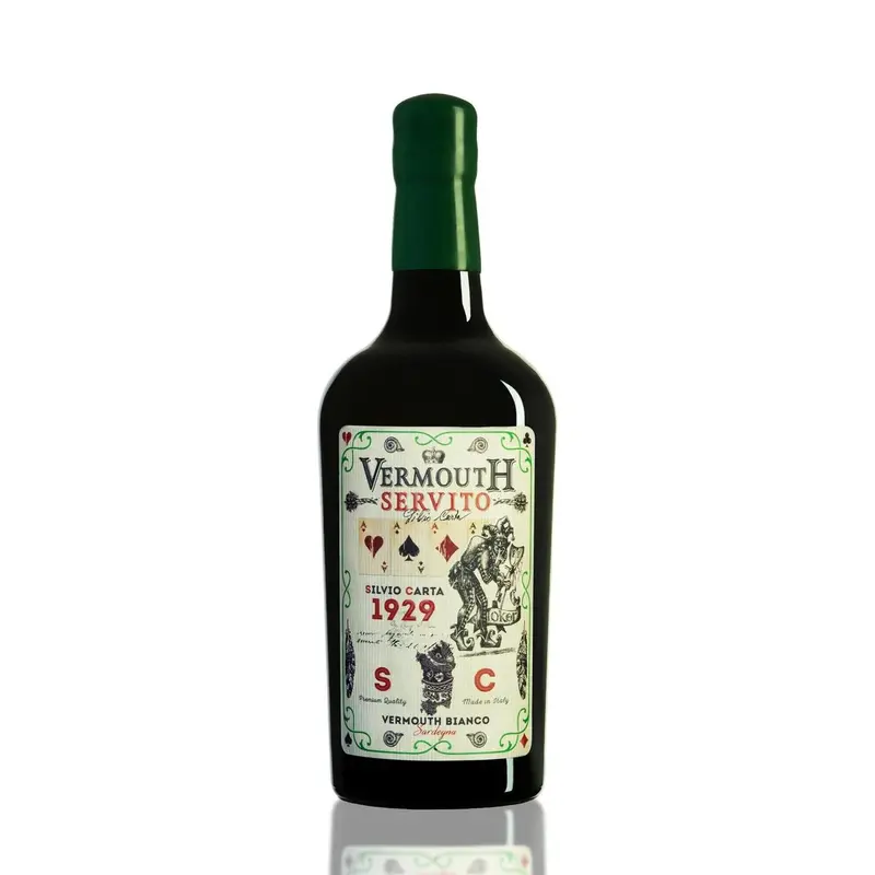 Silvio Carta Vermouth Servito Bianco 16% 0,75 ltr.