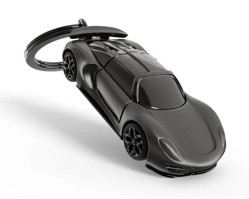 Sleutelhanger On The Road Collection Black Supercar