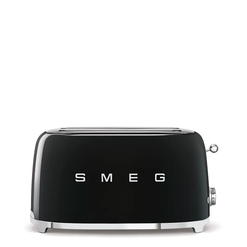 Smeg Broodrooster 2x4 'Zwart' TSF02BLEU