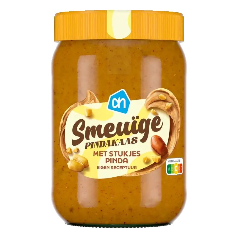 Smeuïge pindakaas stukjes noot