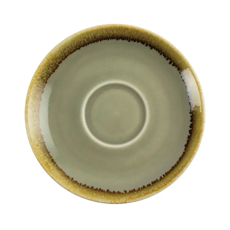 Soucoupe Olympia Kiln couleur mousse 140mm (lot de 6)