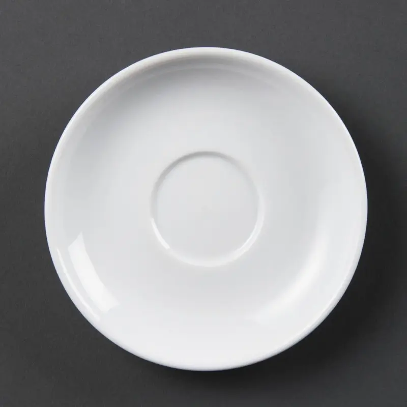 Soucoupes pour tasses à expresso Olympia Whiteware (lot de 12)