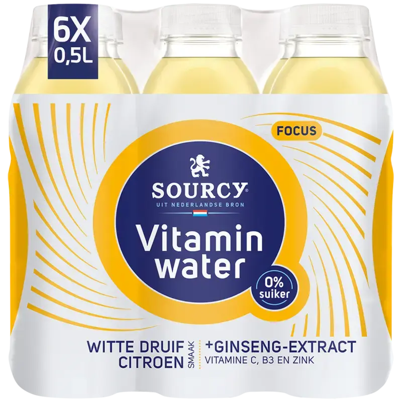 Sourcy Vitaminwater citroen 6-pack