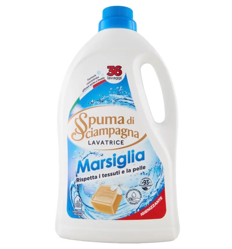 Spuma di Sciampagna wasmiddel marseille [1620ml]