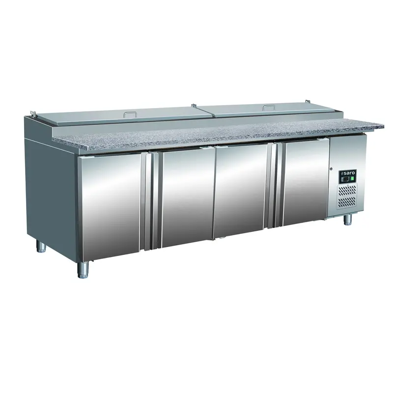 Station de préparation SARO 1/3 GN avec plan de travail en granit, GN SH 2500 - 323-1125