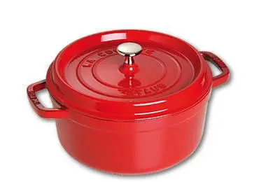 Staub Cocotte , rond 26 cm - kers
