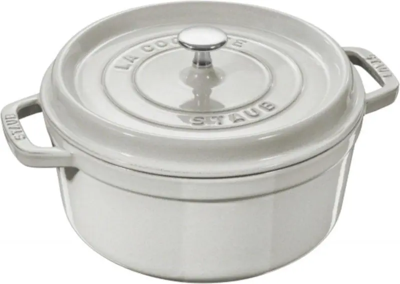 Staub Cocotte , rond 26 cm - white truffle