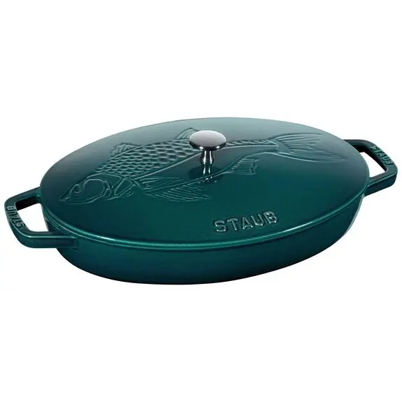Staub Vispan , ovaal 32 cm - la Mer