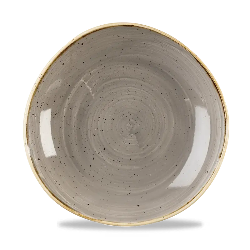 Stonecast Grey Round Trace Bowl 25.5cm 12/box