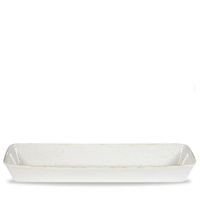 Stonecast Hints White Rectangle Baking Tray 53x16x6.2cm