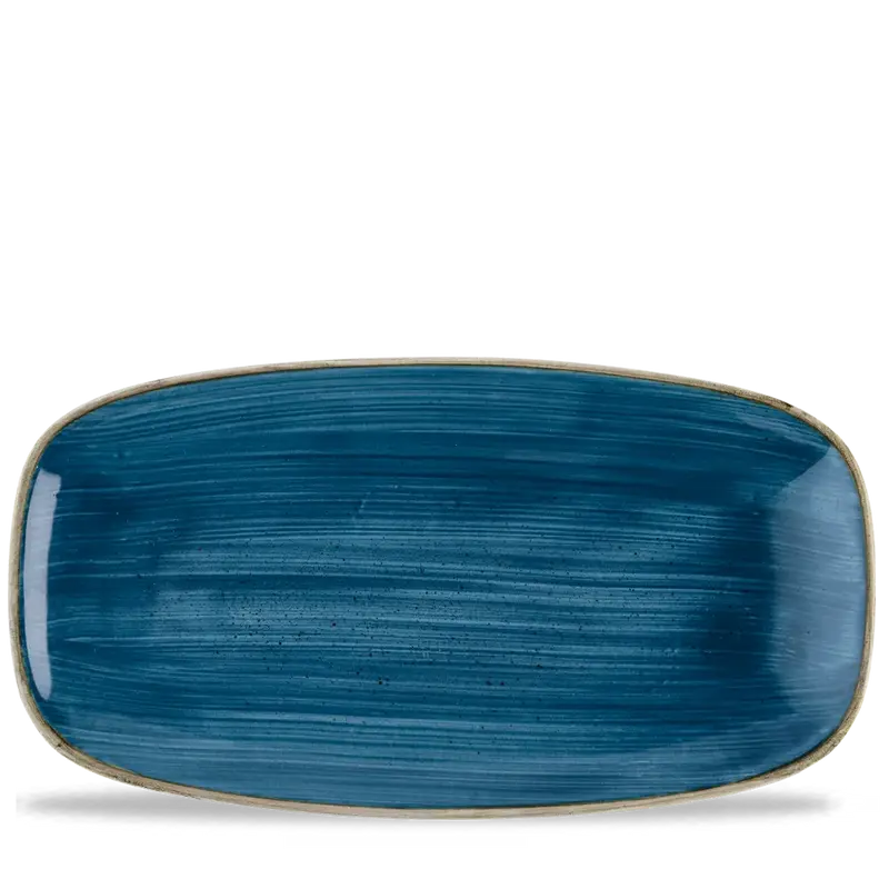 Stonecast Java Blue Chefs Oblong Plate 35,5x18,9cm 6/box
