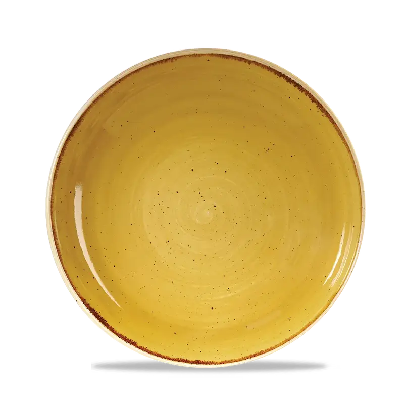 Stonecast Mustard Evolve Coupe Bowl 25cm 12/box