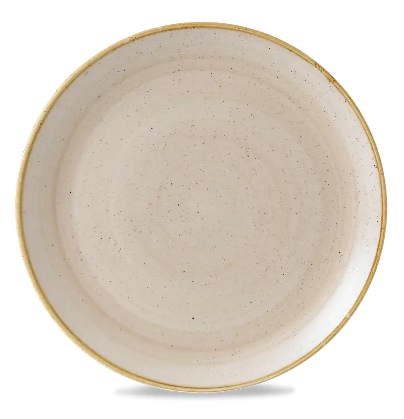 Stonecast Nutmeg Cream Coupe Evolve Plate 32.4cm 6/box