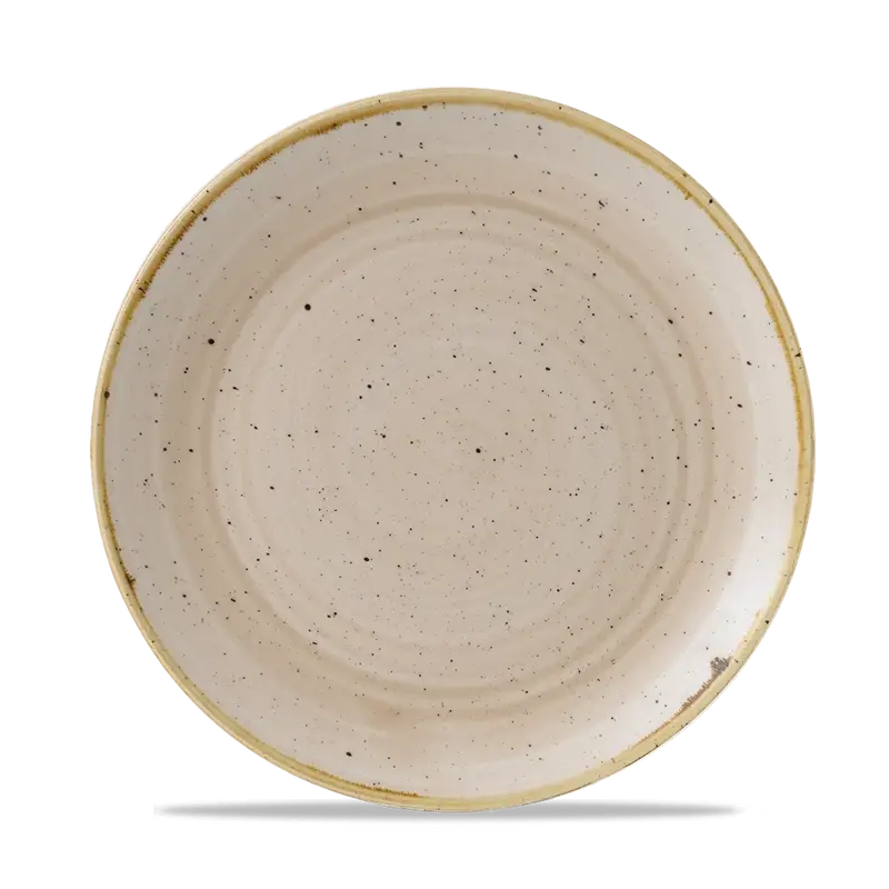 Stonecast Nutmeg Cream Evolve Coupe Plate 22cm 12/box