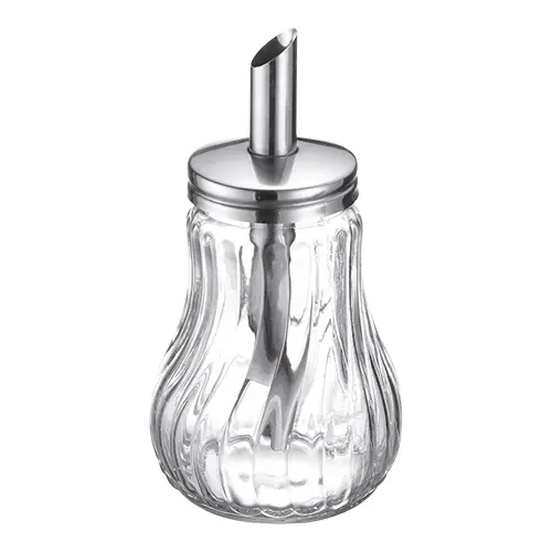 Suikerstrooier, RVS/Glas 28 cl