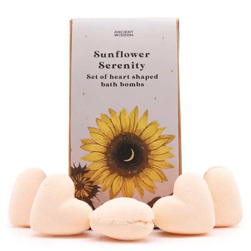 Sunflower Serenity – Passion Fruit Bath Hearts – 5 stuks