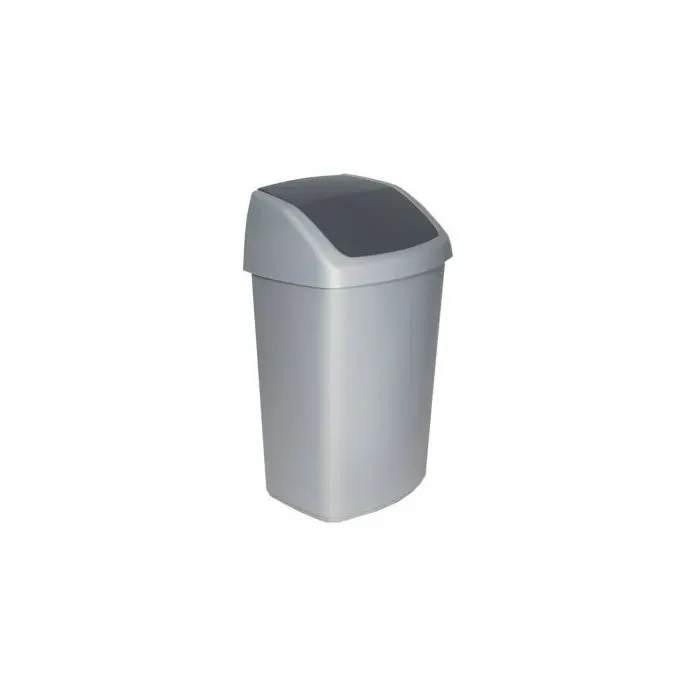 Swing Afvalbak Curver 50 liter Zilver/Antraciet
