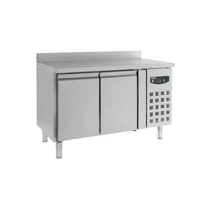 Table réfrigérée bord relevé 2 portes profondeur 700