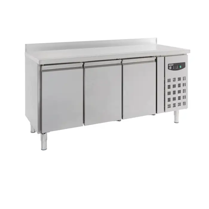 Table réfrigérée bord relevé 3 portes profondeur 700