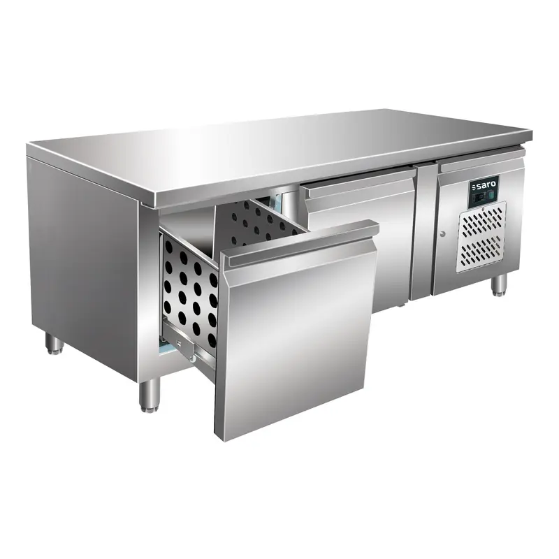 Table réfrigérée encastrable SARO avec 2 tiroirs, UGN 2100 TN-2S - 323-3112