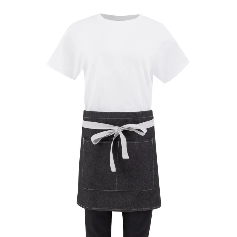 Tablier serveur court denim Southside noir 760mm