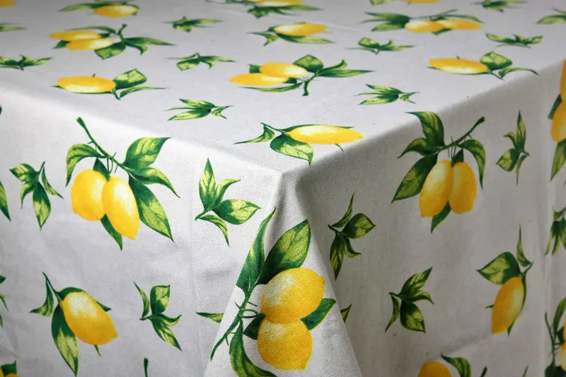 Tafelkleed - Citroenen - 80% Katoen - 20% Polyester - 250 cm x 140 cm