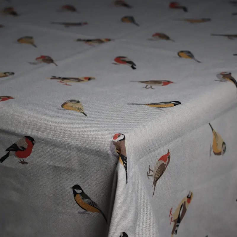Tafelkleed - Vogeltjes - 80% Katoen - 20% Polyester - 180 cm x 140 cm