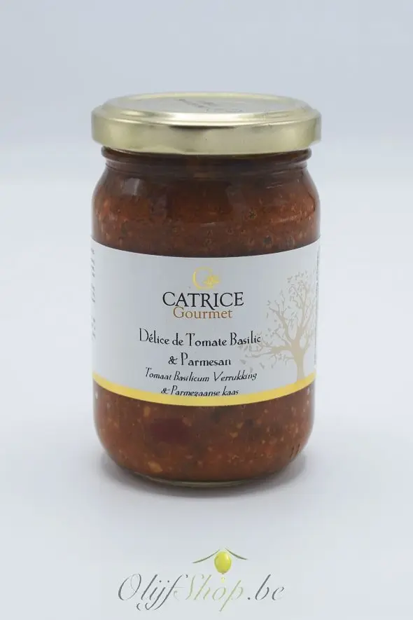 Tapenade van tomaat, basilicum en parmezaan 180 gram